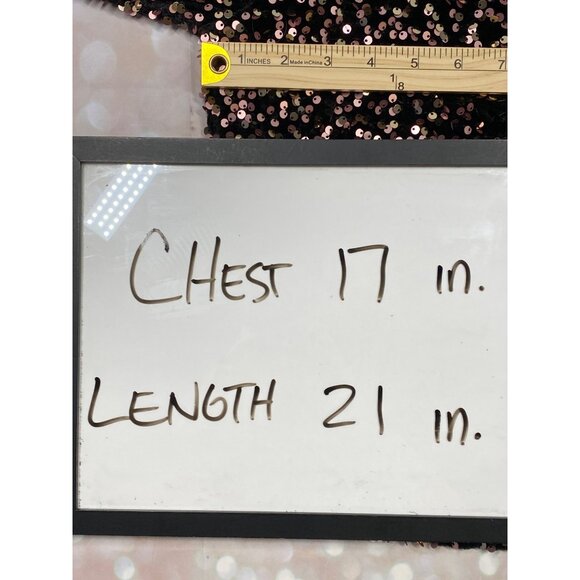 NANETTE By Nanette Lepore Women’s Medium Blush Sequin Top NEW - Picture 7 of 7